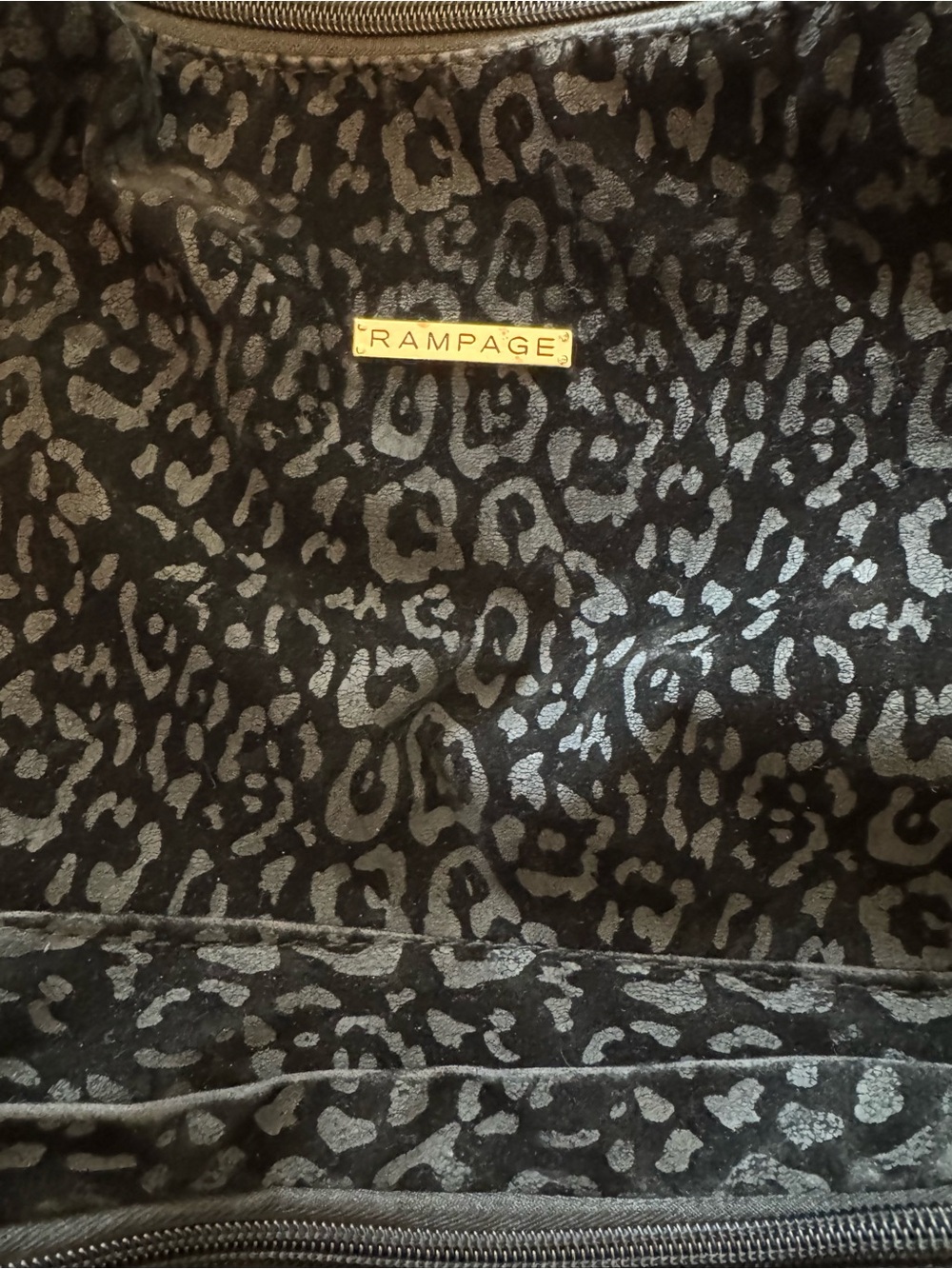 Rampage Black Velvet Leopard Print
Fashion Backpack Goth Y2K. (EUC) - Picture 9 of 9